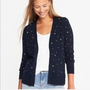 Old navy gold star cardigan NWOT